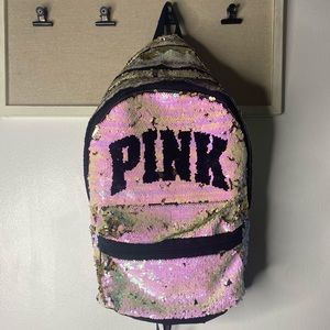 Pink Victoria’s Secret backpack